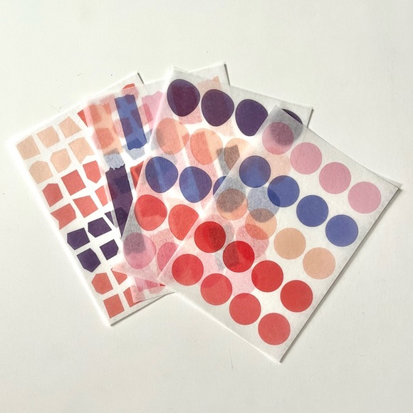 🏷️ aesthetic abstract geometric PET translucent sticker sheet set - Picture 3 of 10